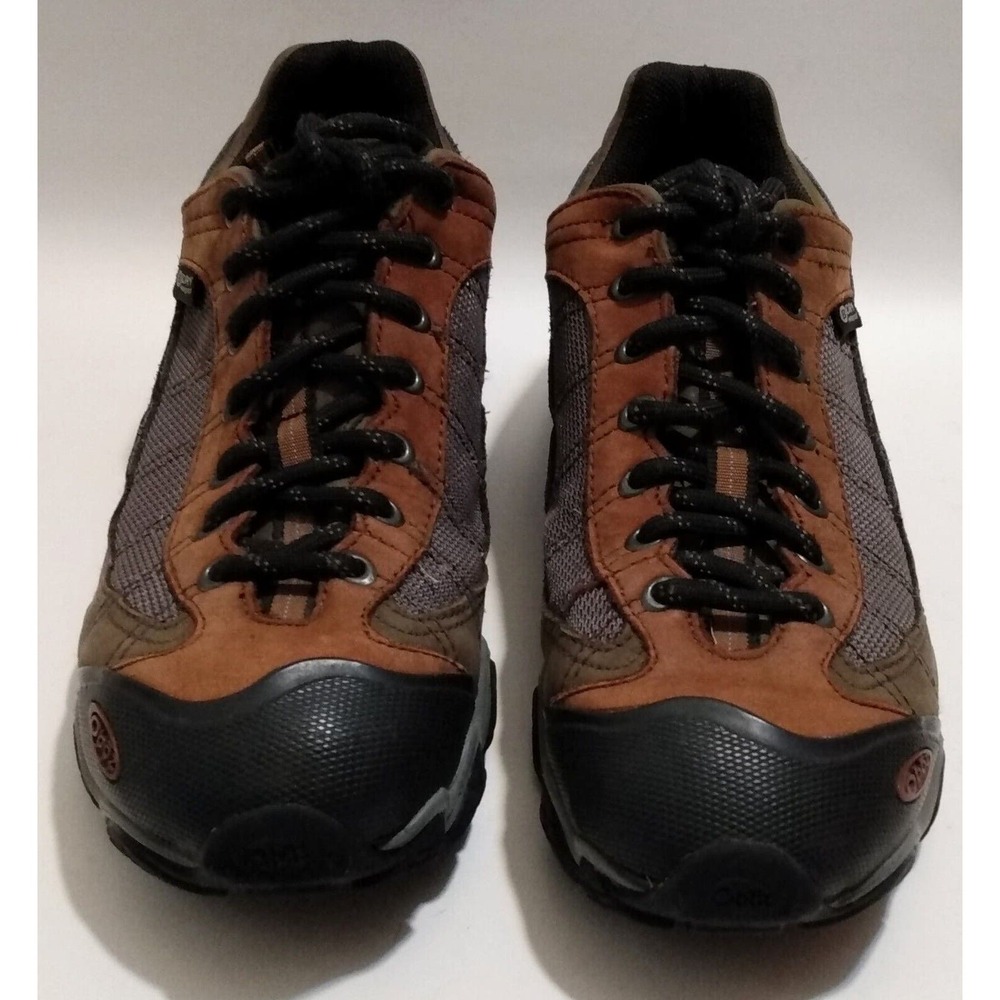 Oboz Firebrand II Low Waterproof Hiking Boots Shoes BDry Mens Brown Black Size 9